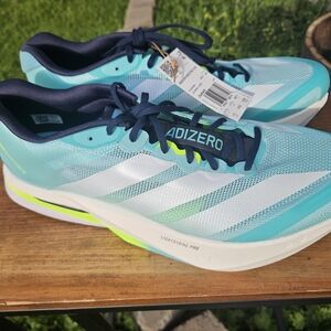 adidas Adizero Blue and White Athletic Shoes